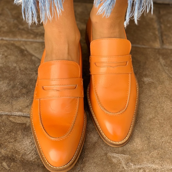 Crush Artisan Distressed Leather Boyfriend Loafers - Picture 5 of 7